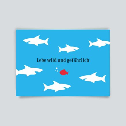 Humorvolle Postkarte, lustige Postkarte, maritime Postkarte