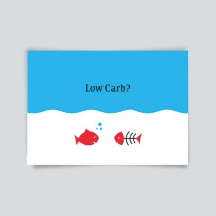 Maritime Postkarte. Low Carb