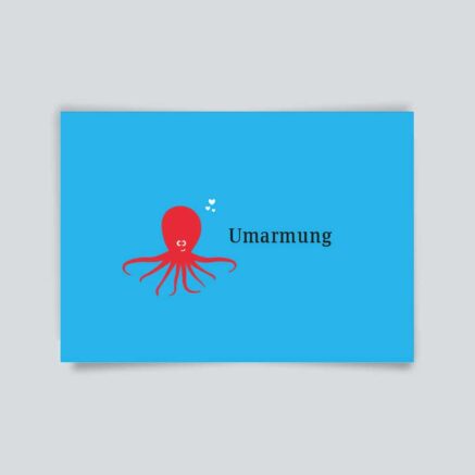 Maritime Postkarte. Umarmung