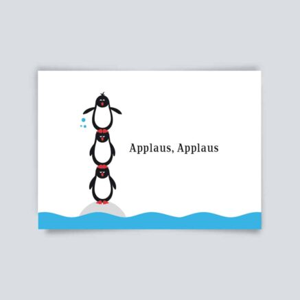 Maritime Postkarte. Applaus, Applaus