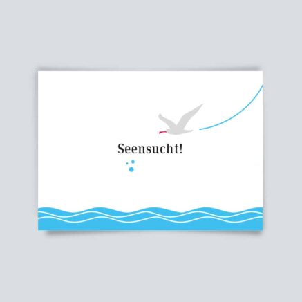 Maritime Postkarte. Seensucht