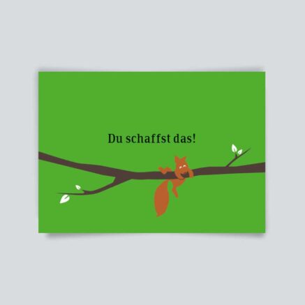 Postkarte Du schaffst das