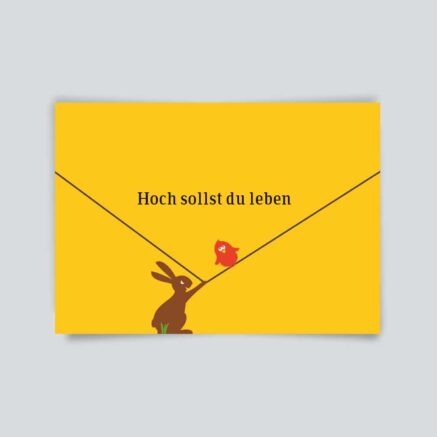 Geburtstagskarte Hoch sollst du leben