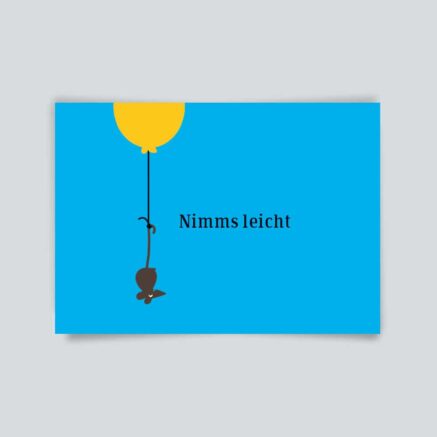 Postkarte Nimms leicht