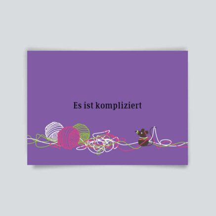 Es ist kompliziert, Postkarte