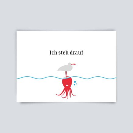 Postkarte Ich steh drauf