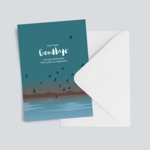 Trauerkarte: Letztes Goodbye