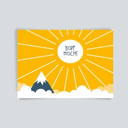Postkarte kopf hoch
