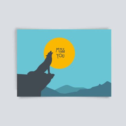 postkarte miss you