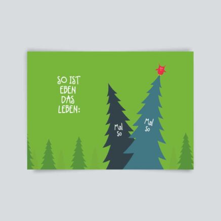 Postkarte Mal so