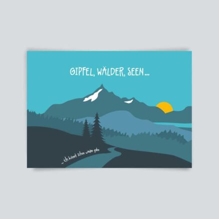 Berge, wälder, Seen