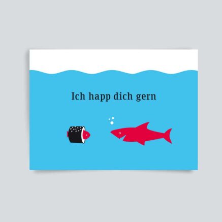 Humorvolle Postkarte, lustige Postkarte, maritime Postkarte