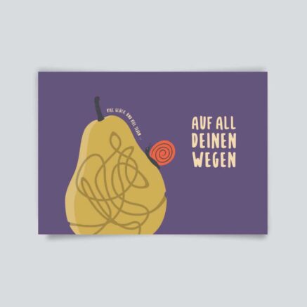 Postkarte, Garten, Geburtstagskarte