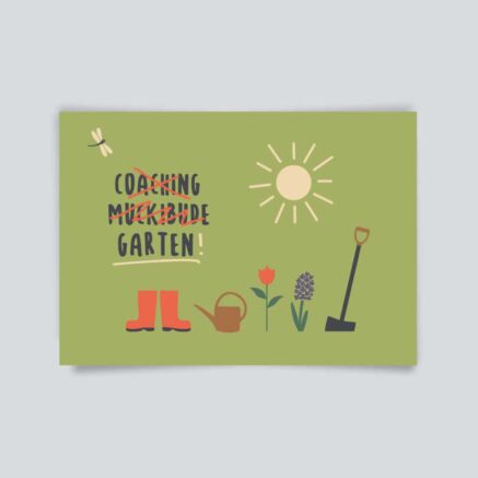 Postkarte, Garten