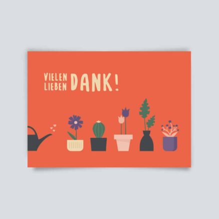 Postkarte Danke