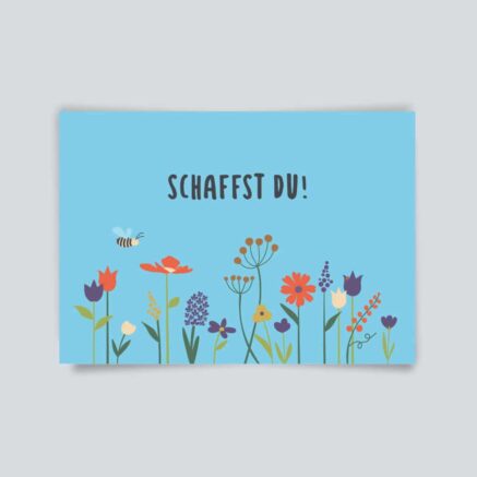 Postkarte: schaffst du