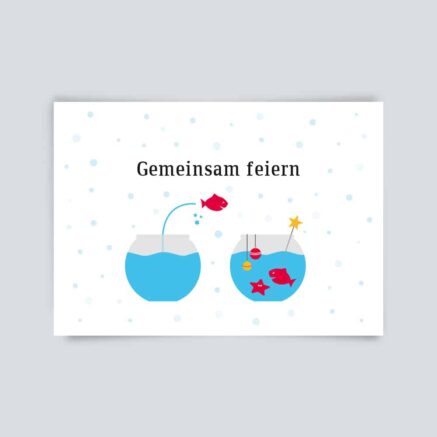 Weihnachtskarte Gemeinsam feiern