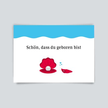 Karte zur Geburt, zum Geburtstag