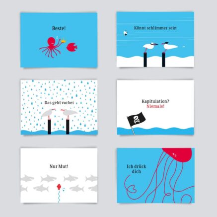 6er Postkartenset "Ermutigung"