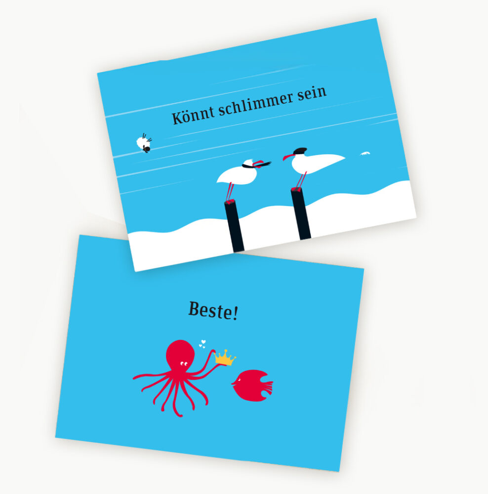 2 Küstenpostkarten