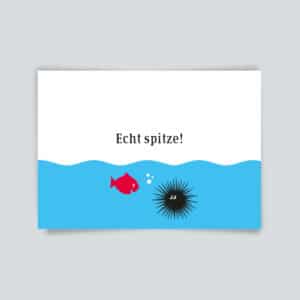 Postkarte Echt spitze!