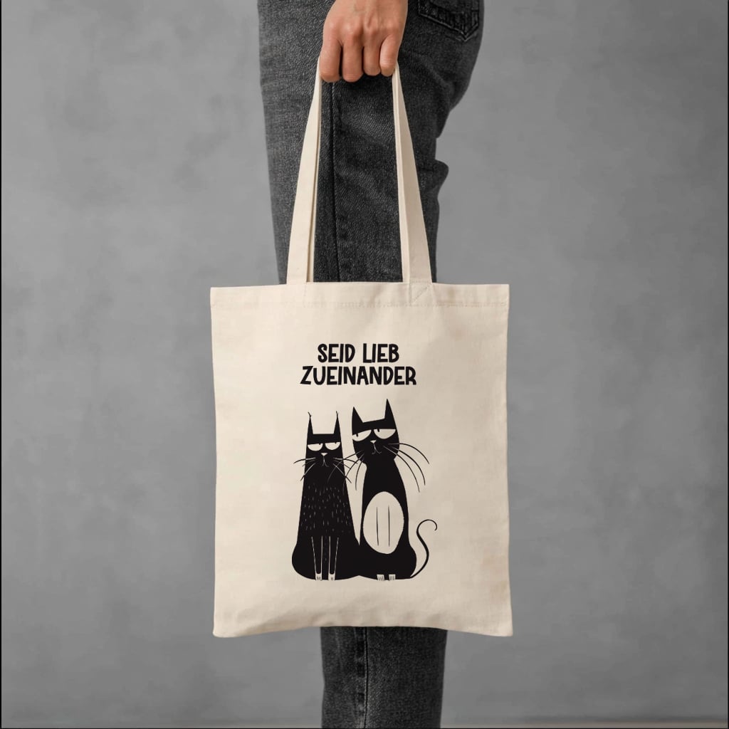 Beutel Seid lieb zueinander