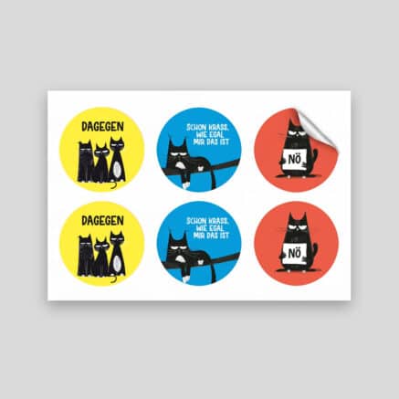 stickerbogen krawallkatzen no. 3