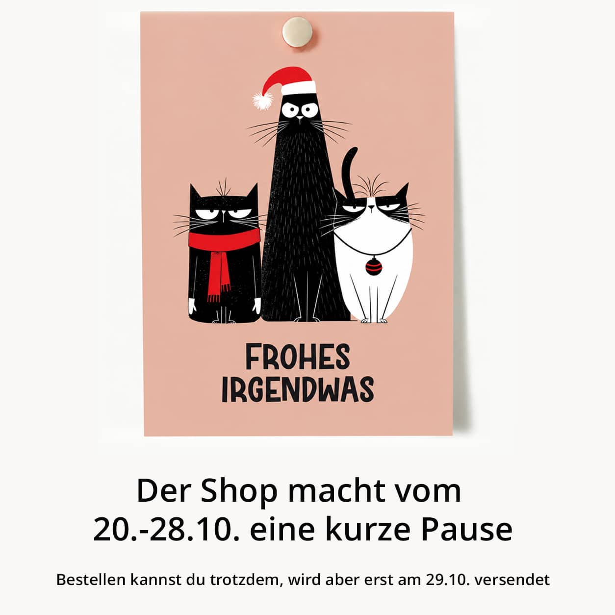 Karte mit Katzen